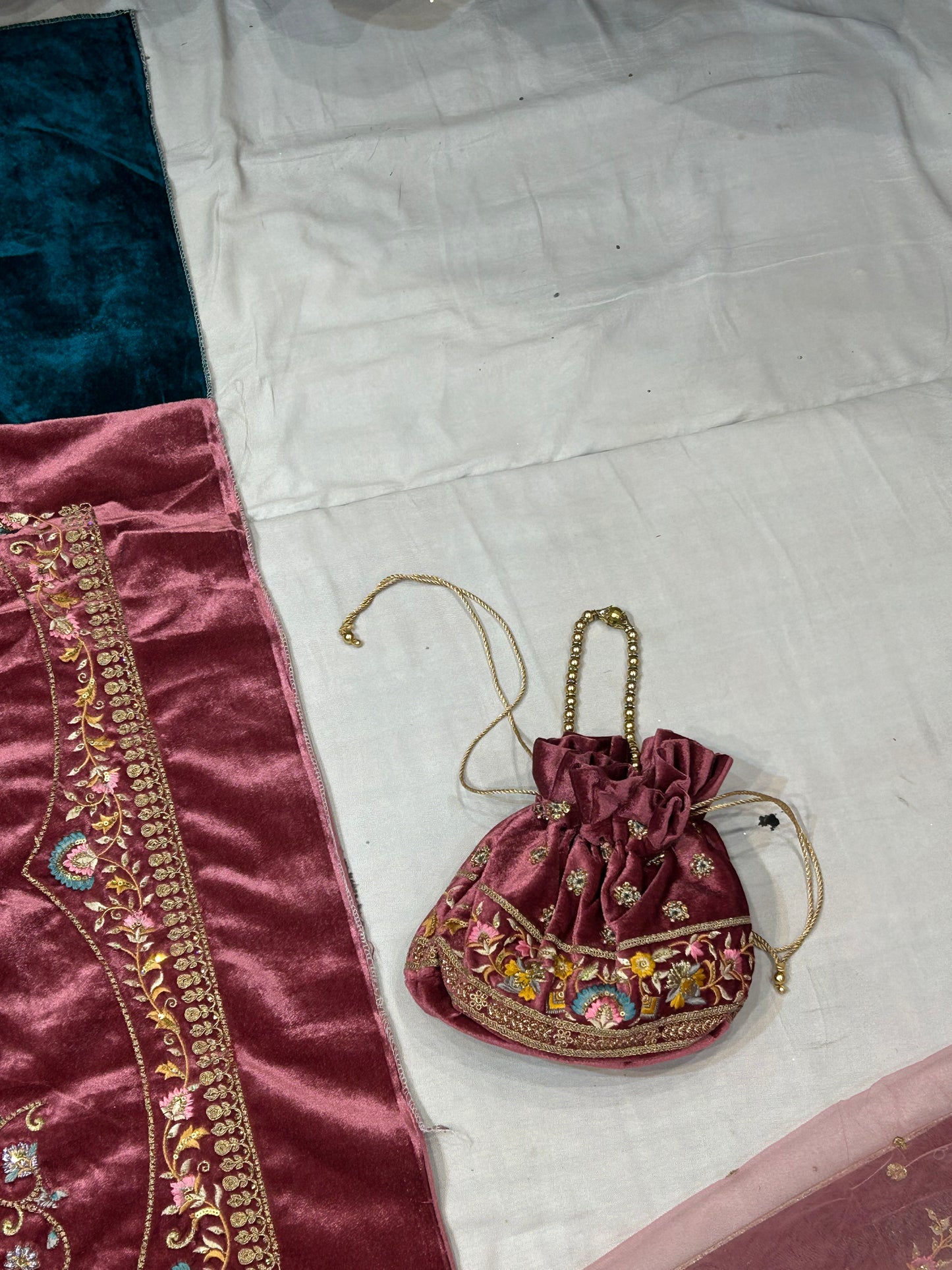 Majestic Peacock pink Green Lehenga