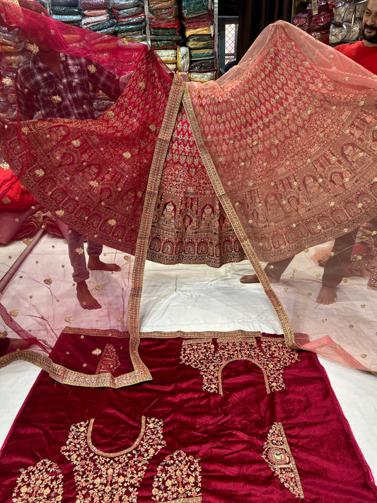 Preciosa lehenga roja 😍