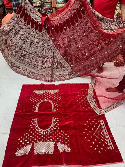 Stylish Red Lehenga 😍