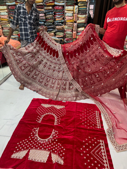 Lehenga roja con estilo 😍