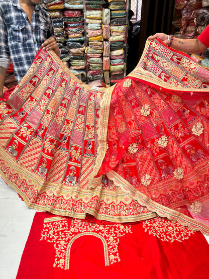 Stunning Red Lehenga Delhi