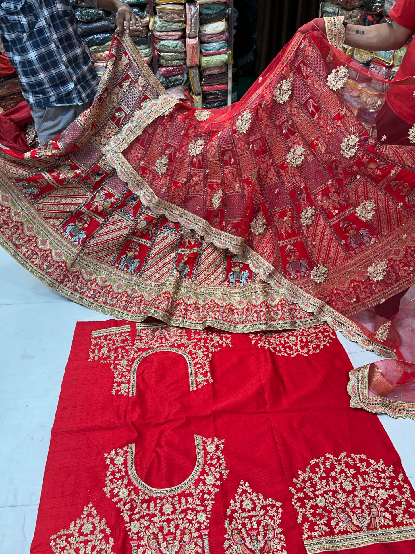 Stunning Red Lehenga Delhi