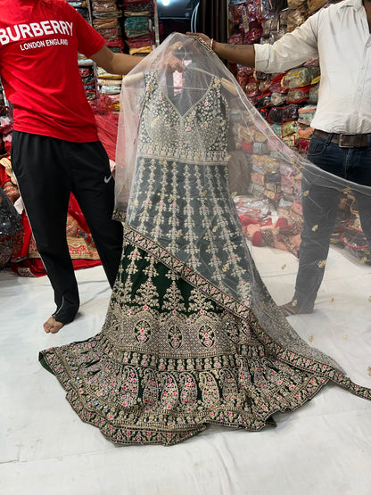 Lovely dark green black gown