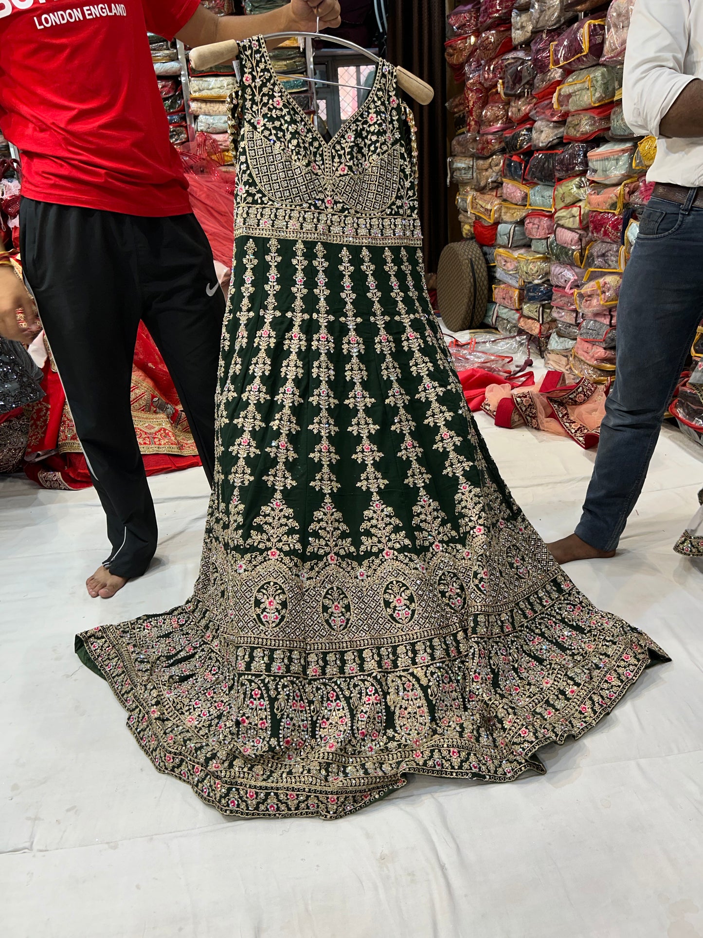 Lovely dark green black gown