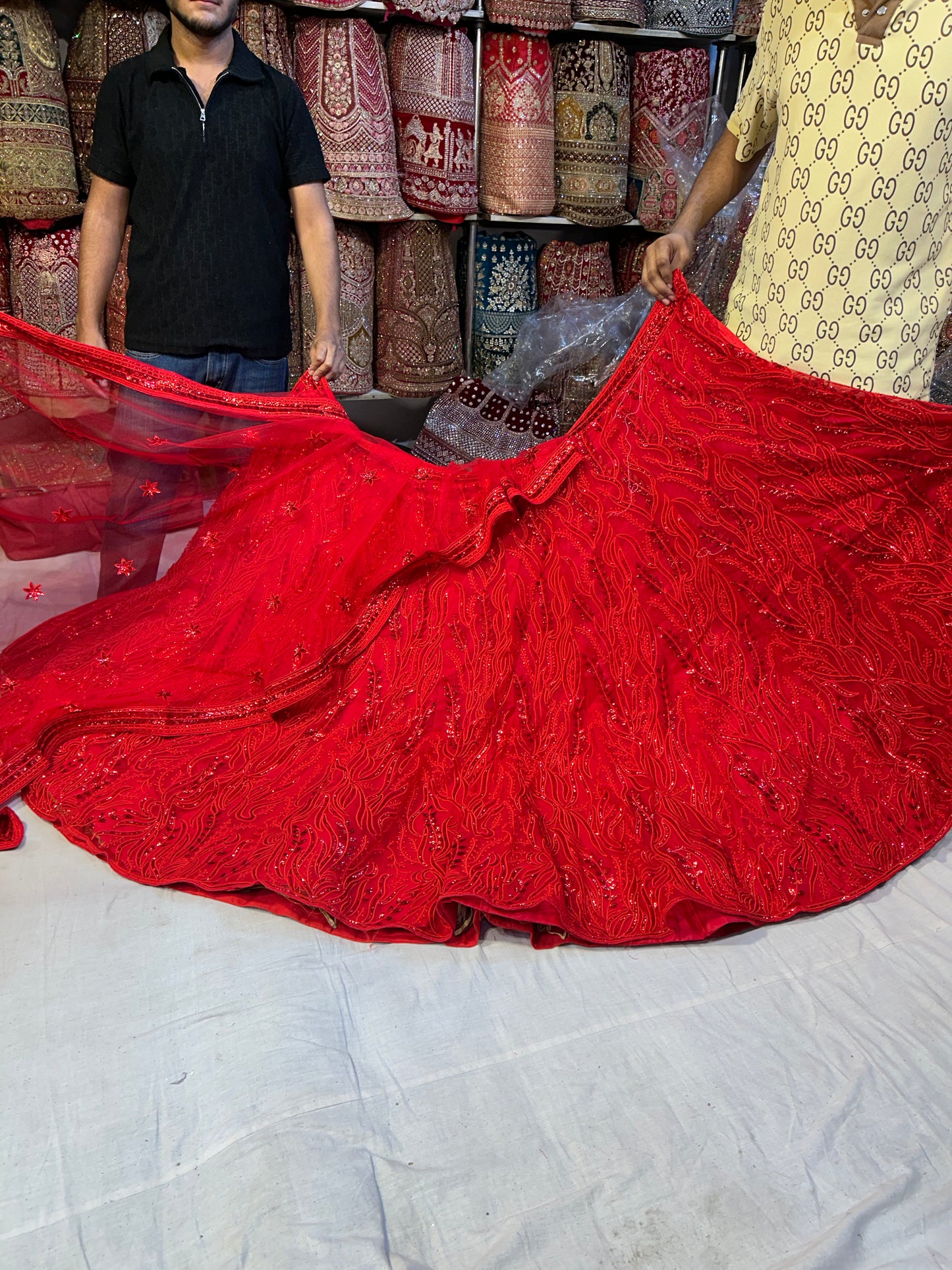 Majestic Red Lehenga 😍