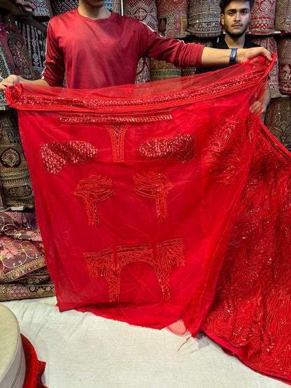 Majestic Red Lehenga 😍