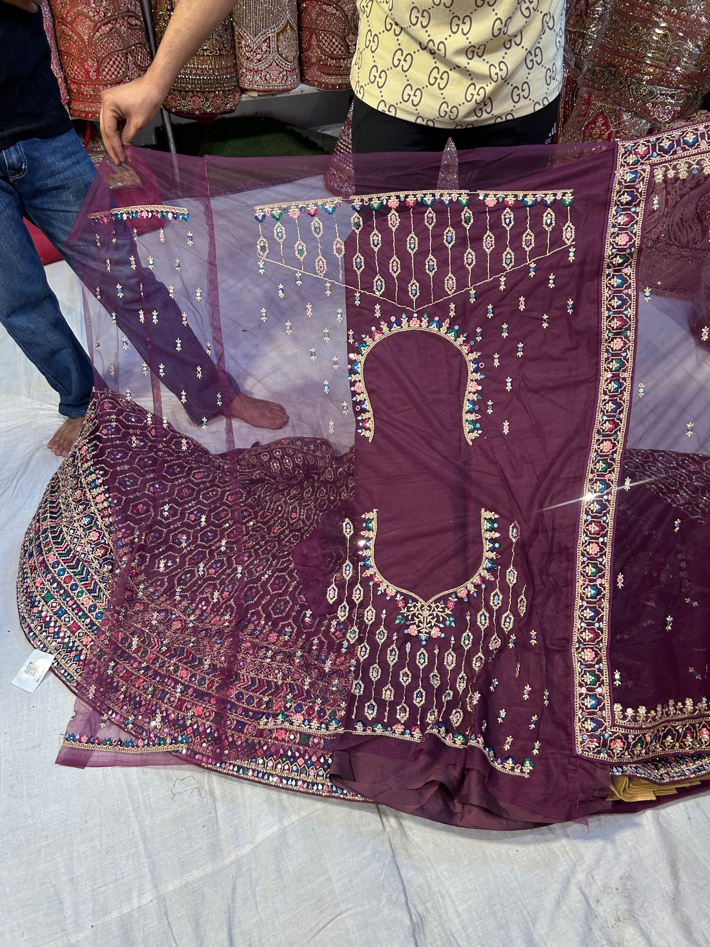 Stunning purple Violet Lehenga Delhi