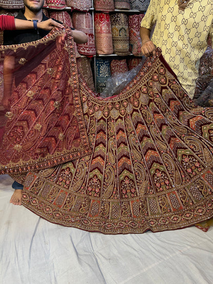 Gajab maroon Lehenga 😍