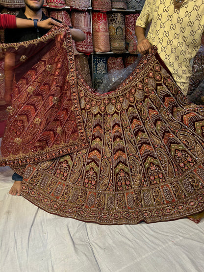 Gajab maroon Lehenga 😍