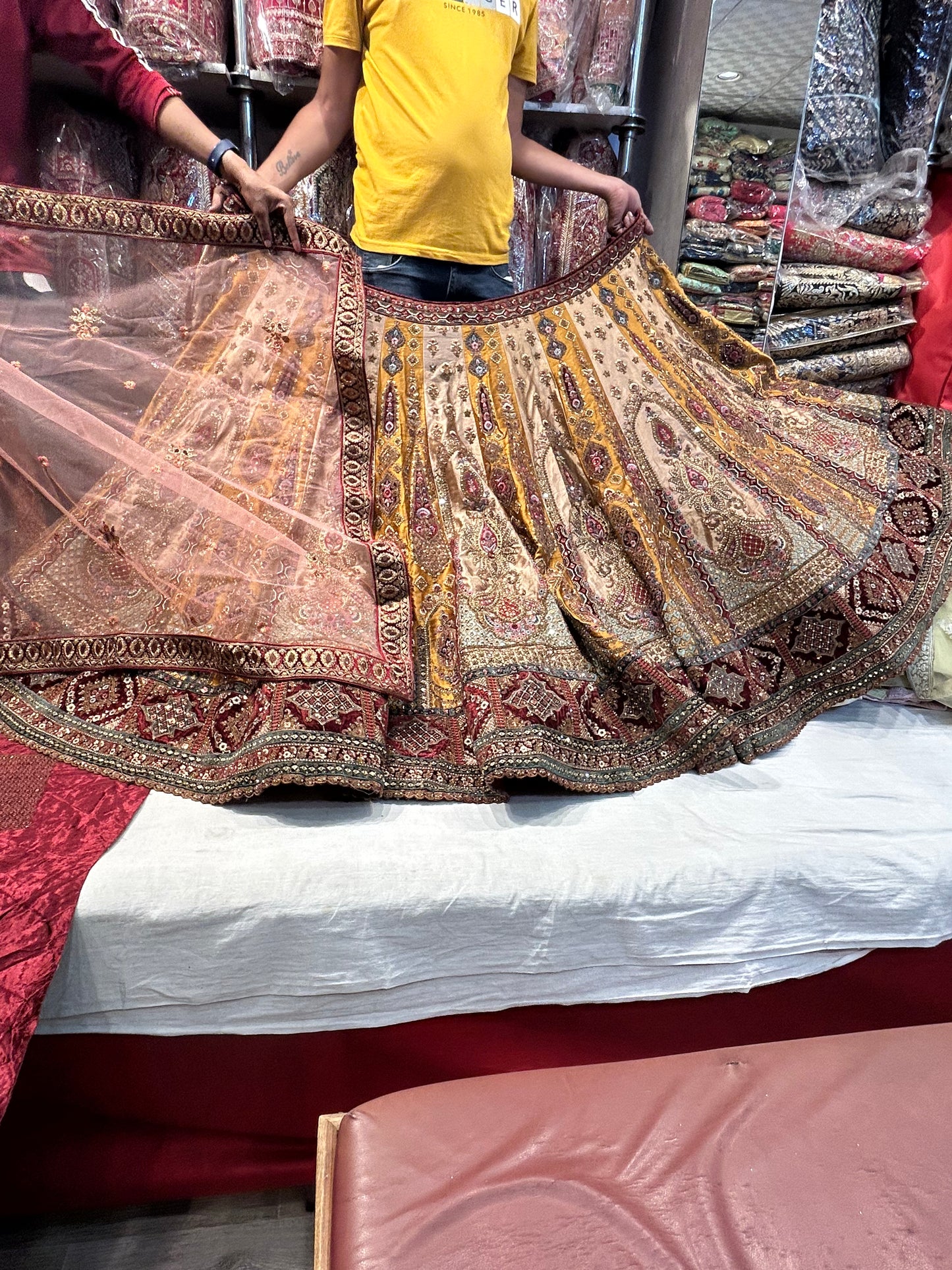 Gorgeous mustard Lehenga 😍