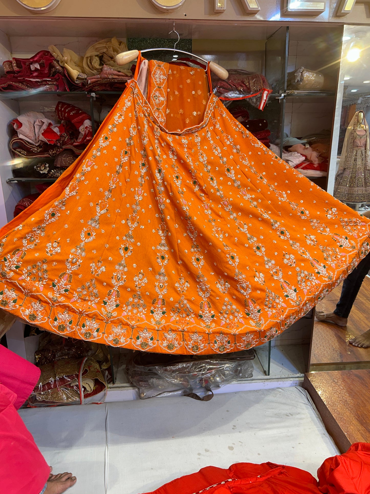 Fantastic Orange Lehenga 😍