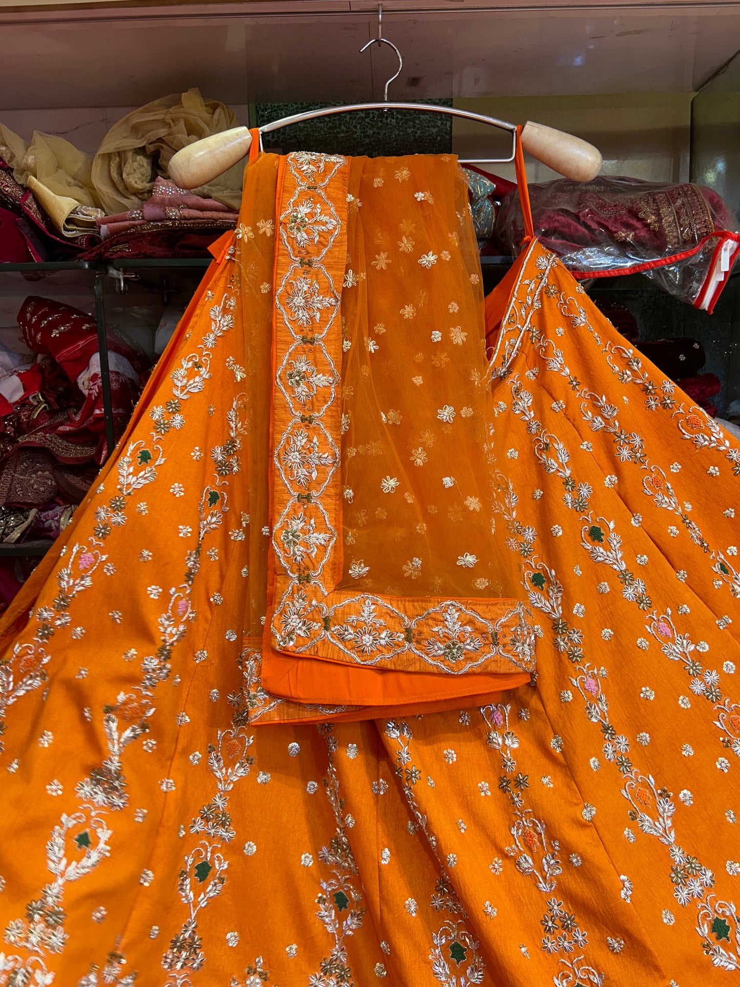 Fantastic Orange Lehenga 😍