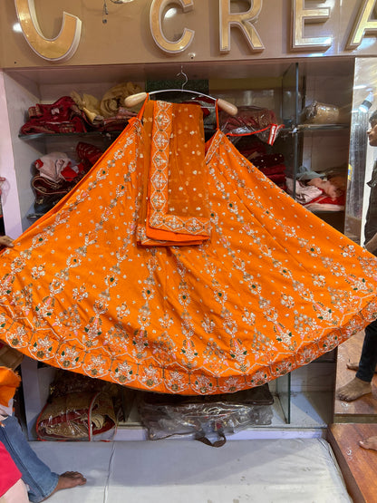 Fantastic Orange Lehenga 😍