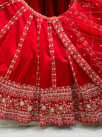 Awesome Red Sabyasachi Similar Lehenga