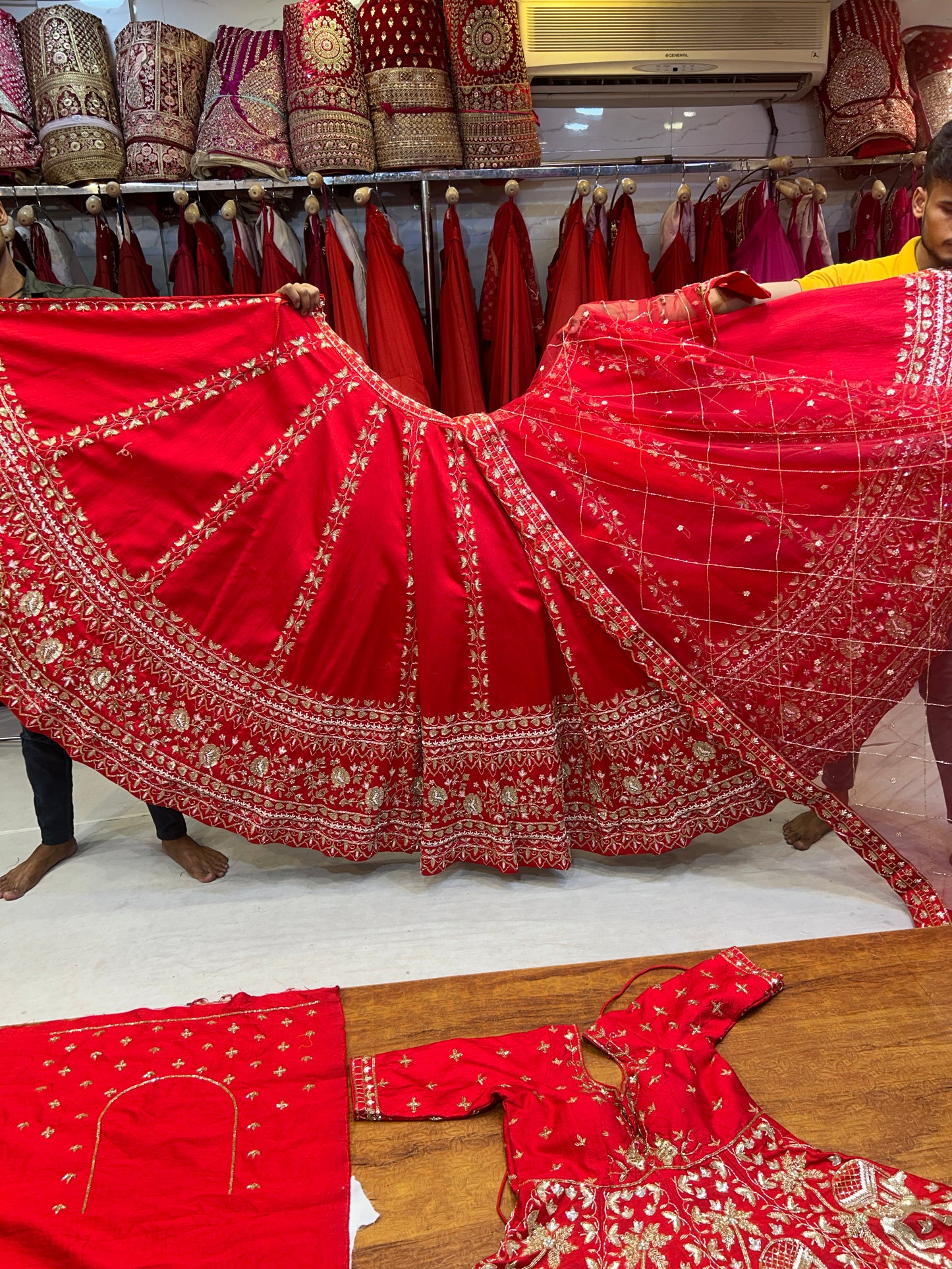 Awesome Red Sabyasachi Similar Lehenga