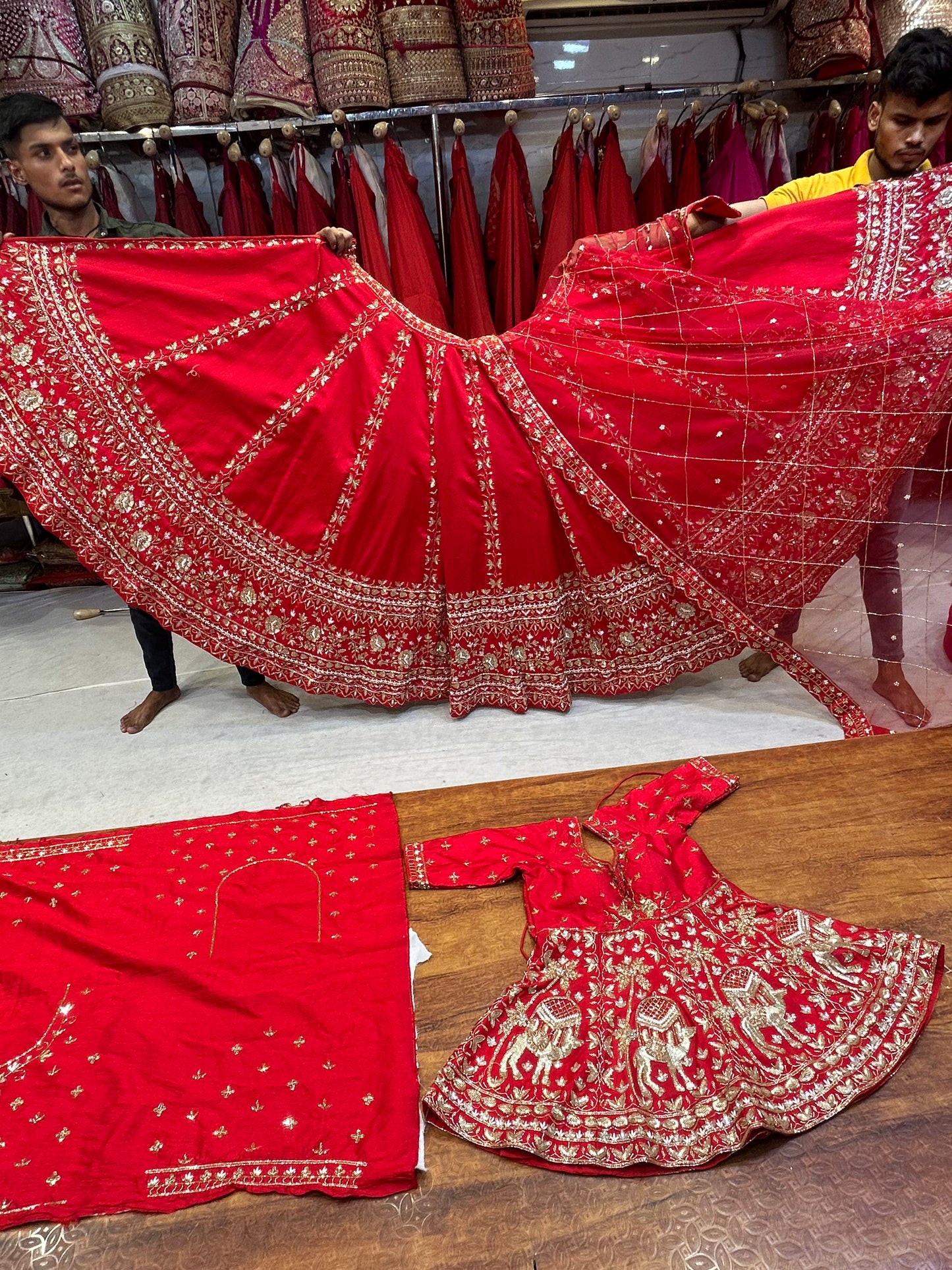 Awesome Red Sabyasachi Similar Lehenga