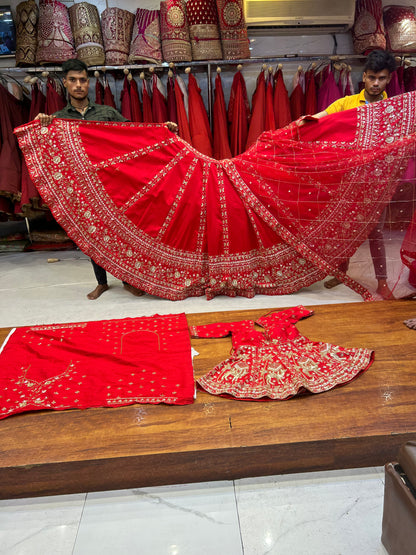 Awesome Red Sabyasachi Similar Lehenga