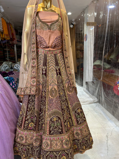 Stylish baby pink Lehenga 😍