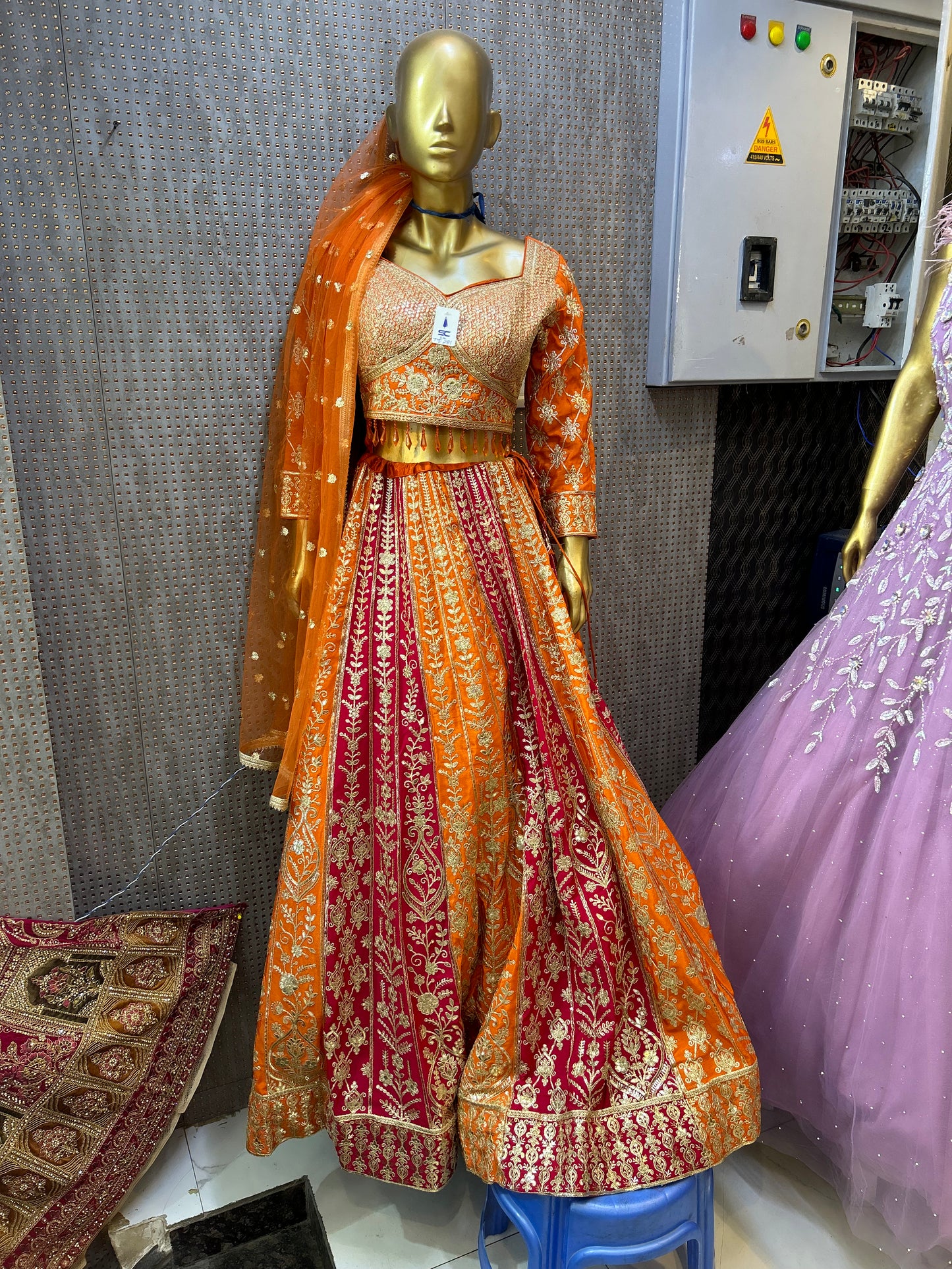 Astonishing Orange Lehenga 😍