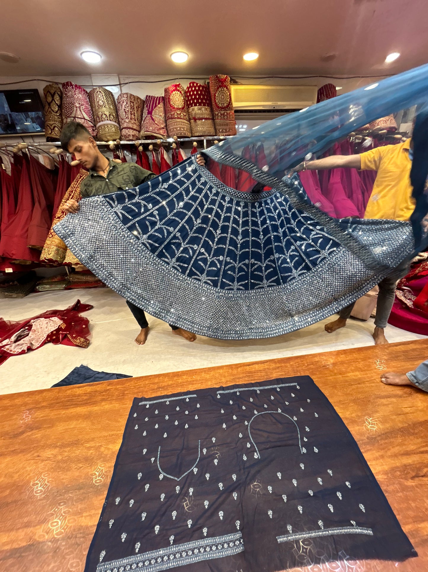 Lehenga azul Gajab 😍