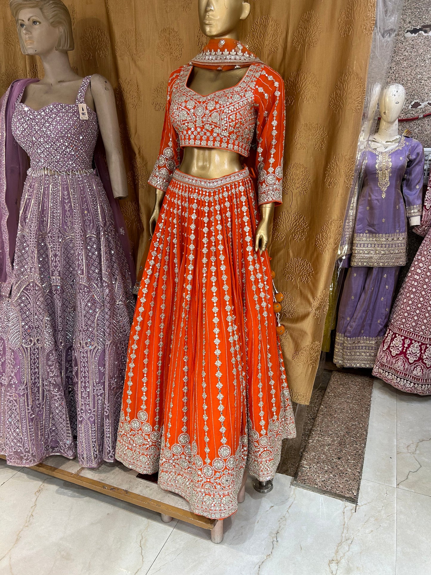 Fantastic Orange Lehenga  😍