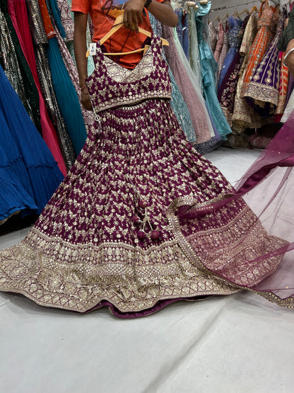 Majestic Red Lehenga  😍