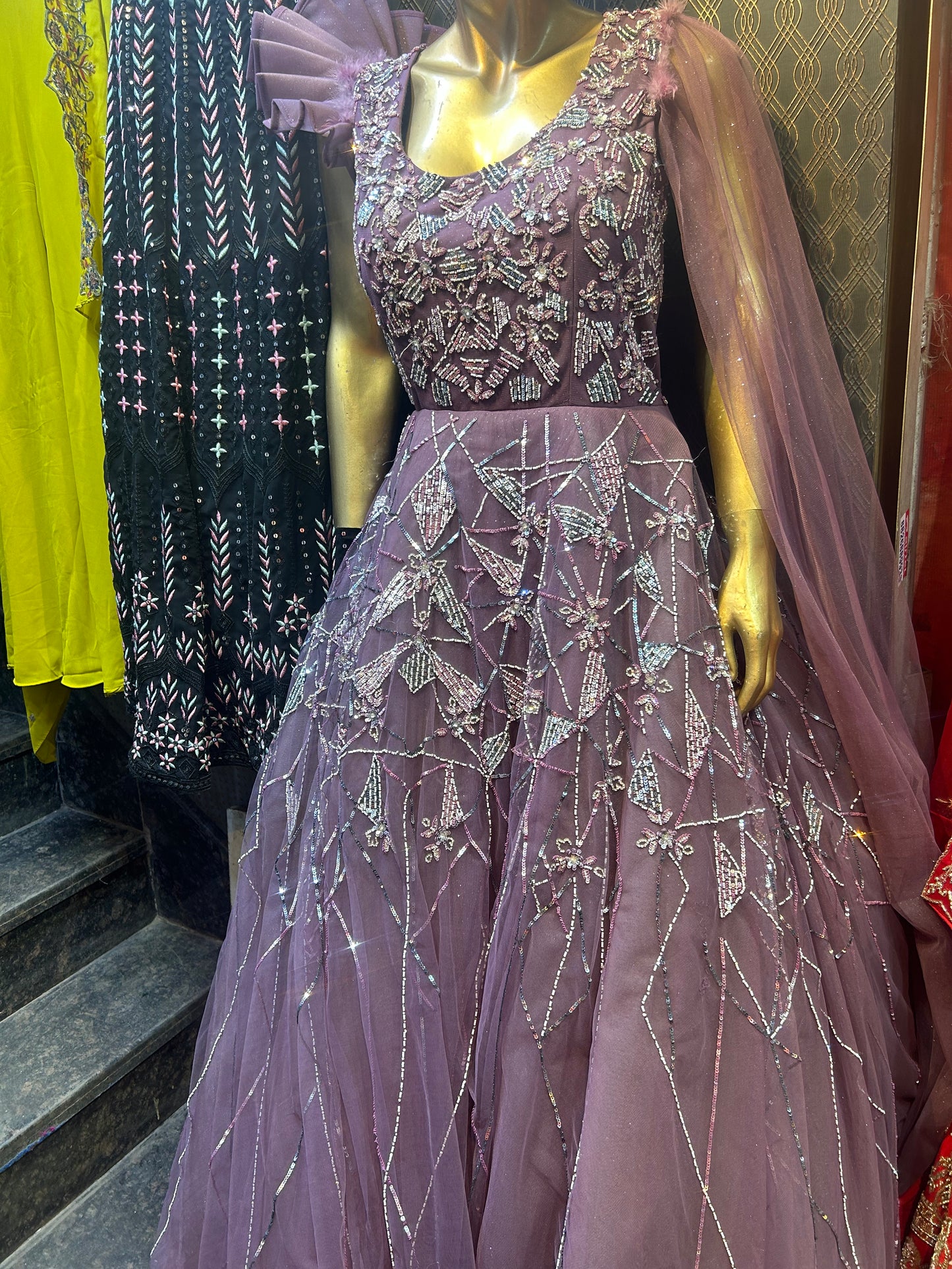 Gajab Purple Violet Gown