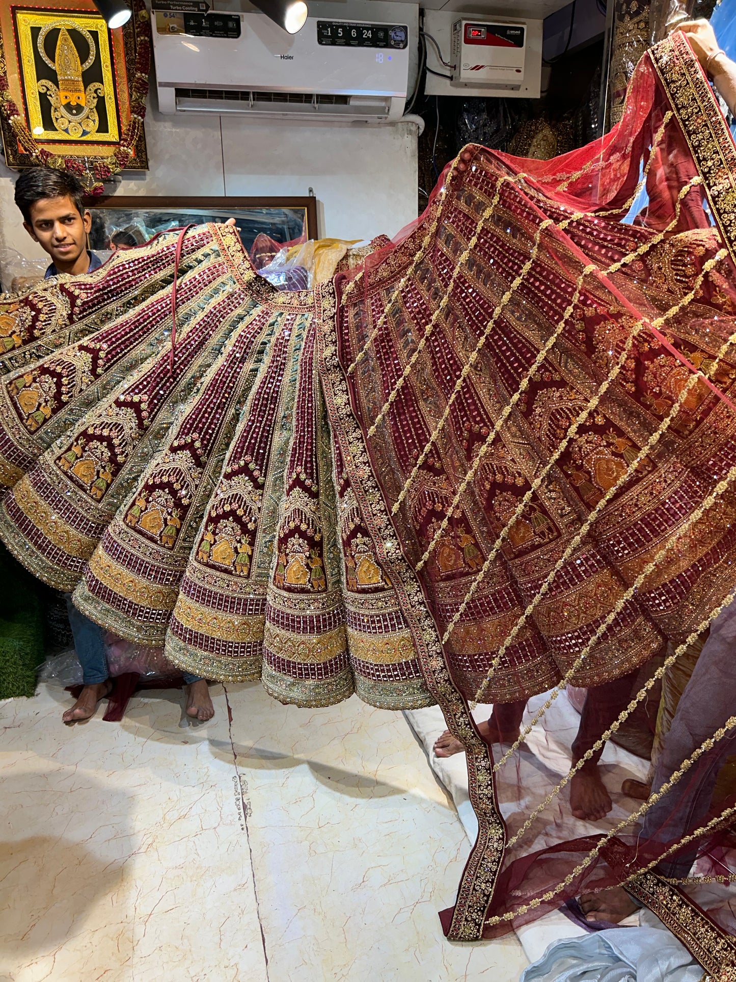 Fantastic maroon Lehenga 💖