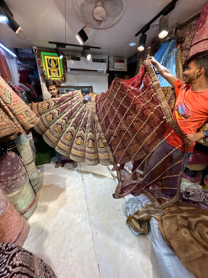 Fantastic maroon Lehenga