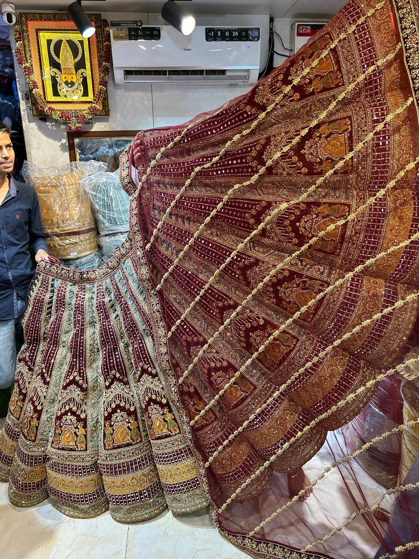 Fantastic maroon Lehenga 💖