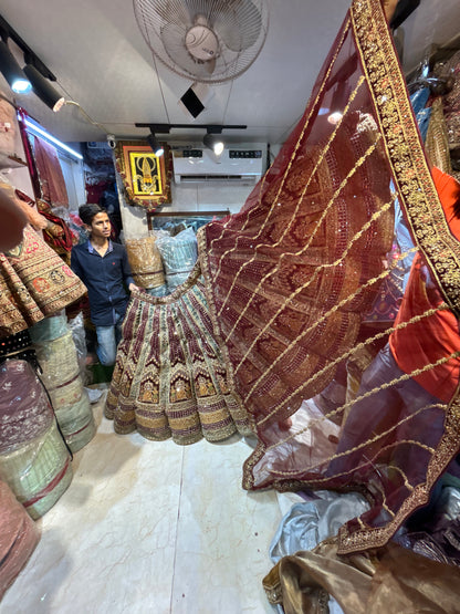 Fantastic maroon Lehenga 💖