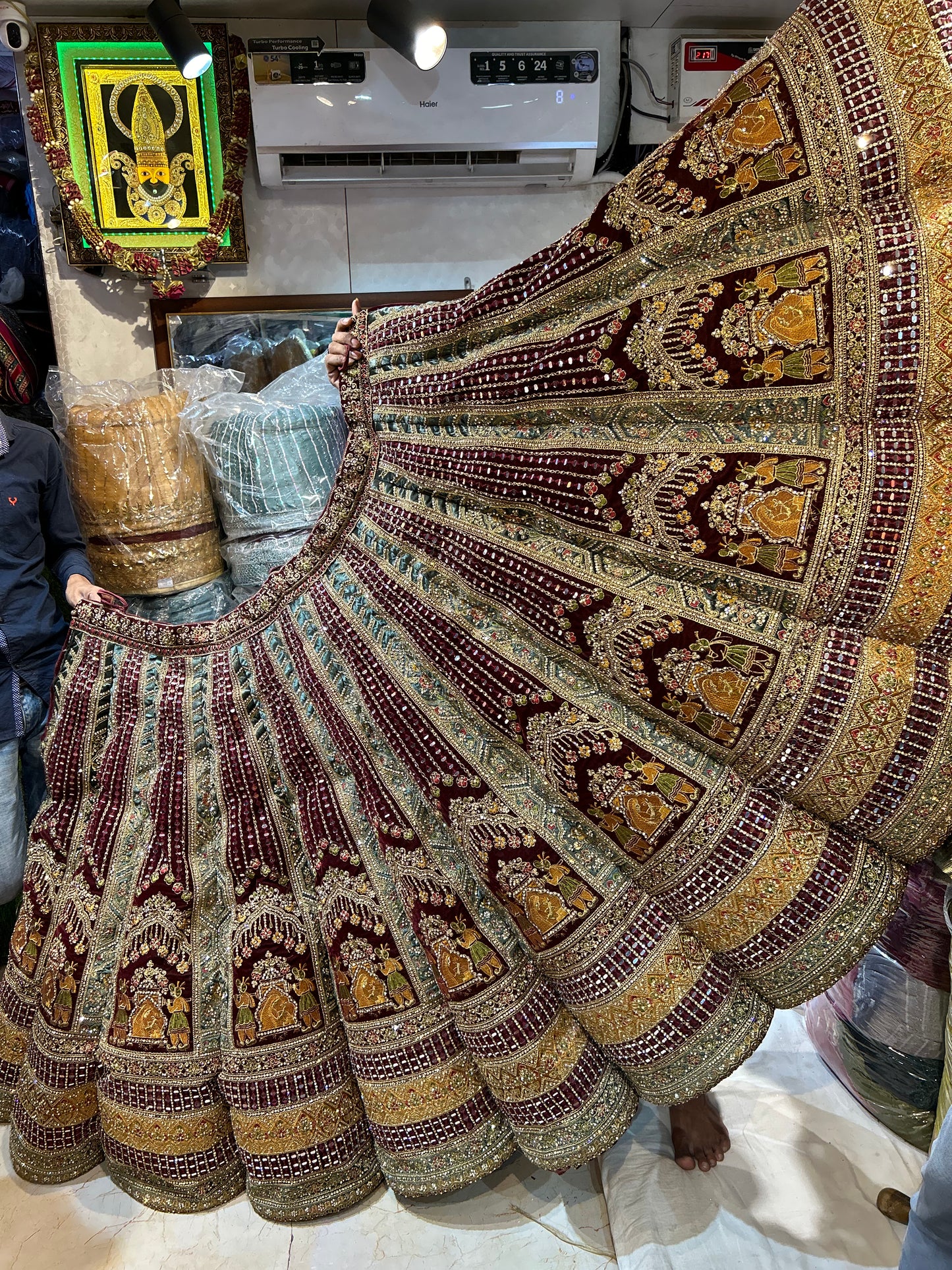 Fantastic maroon Lehenga