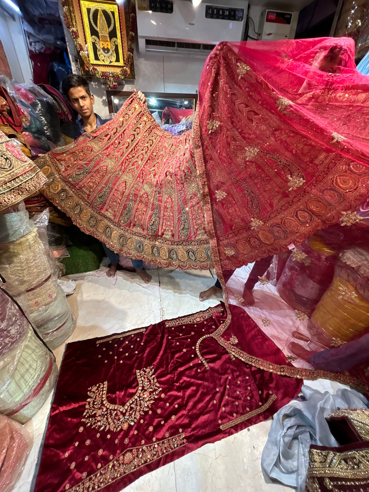 Amazing Red Lehenga