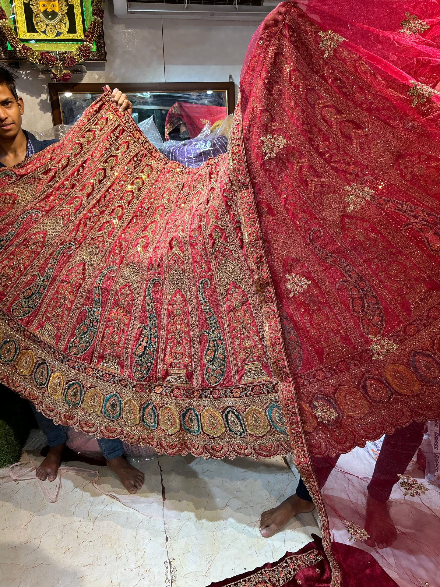 Amazing Red Lehenga 💖