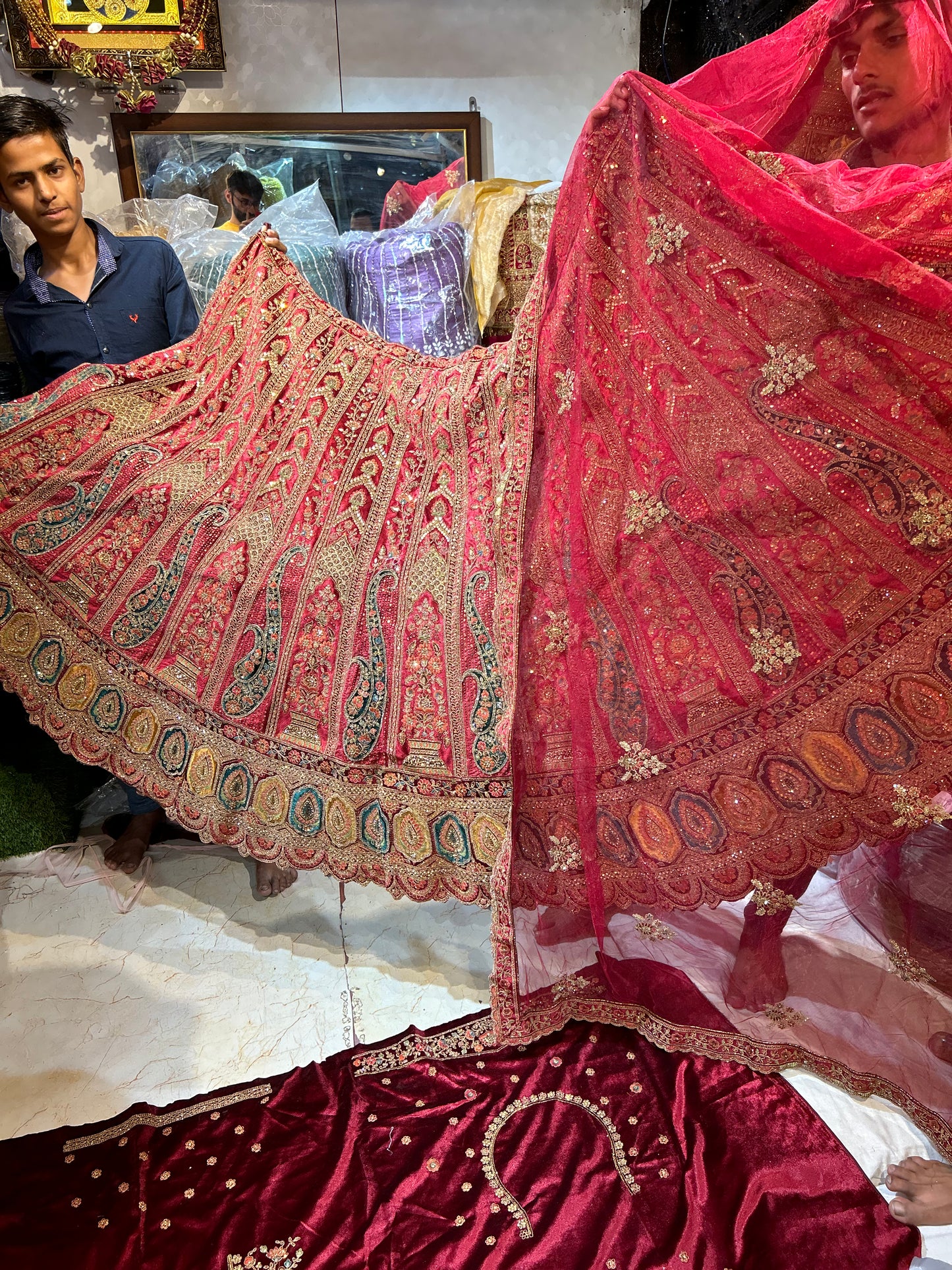 Amazing Red Lehenga 💖