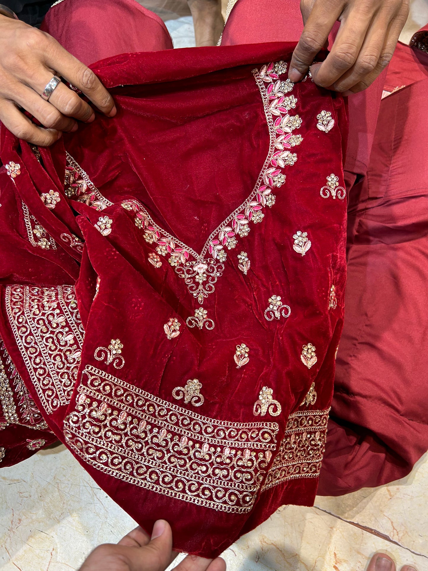 Astonishing Red peacock Lehenga 💖