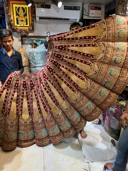 Stylish Red Ball Lehenga 💖