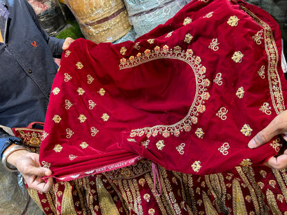 Stylish Red Ball Lehenga 💖