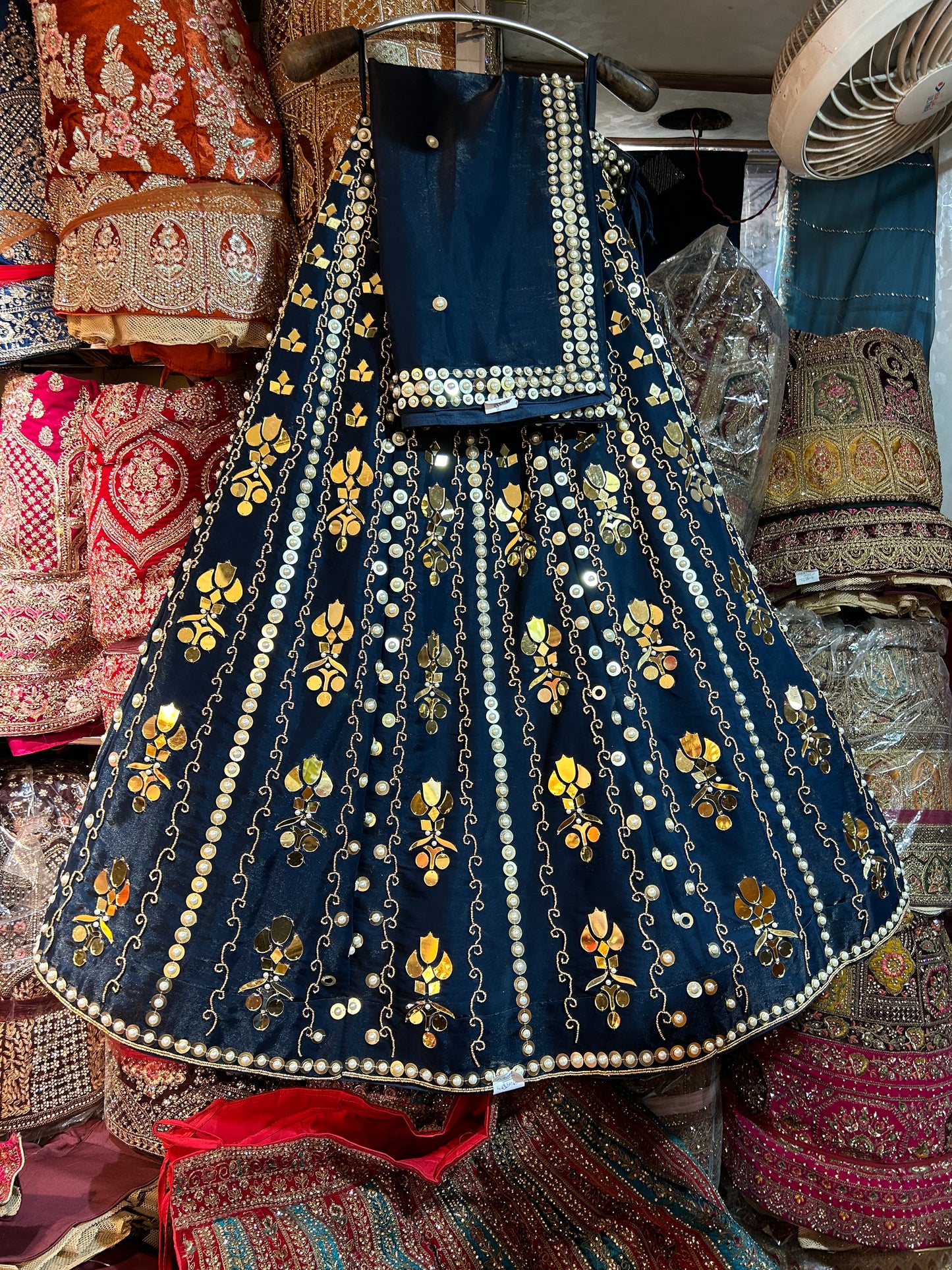 Astonishing blue PDP Lehenga