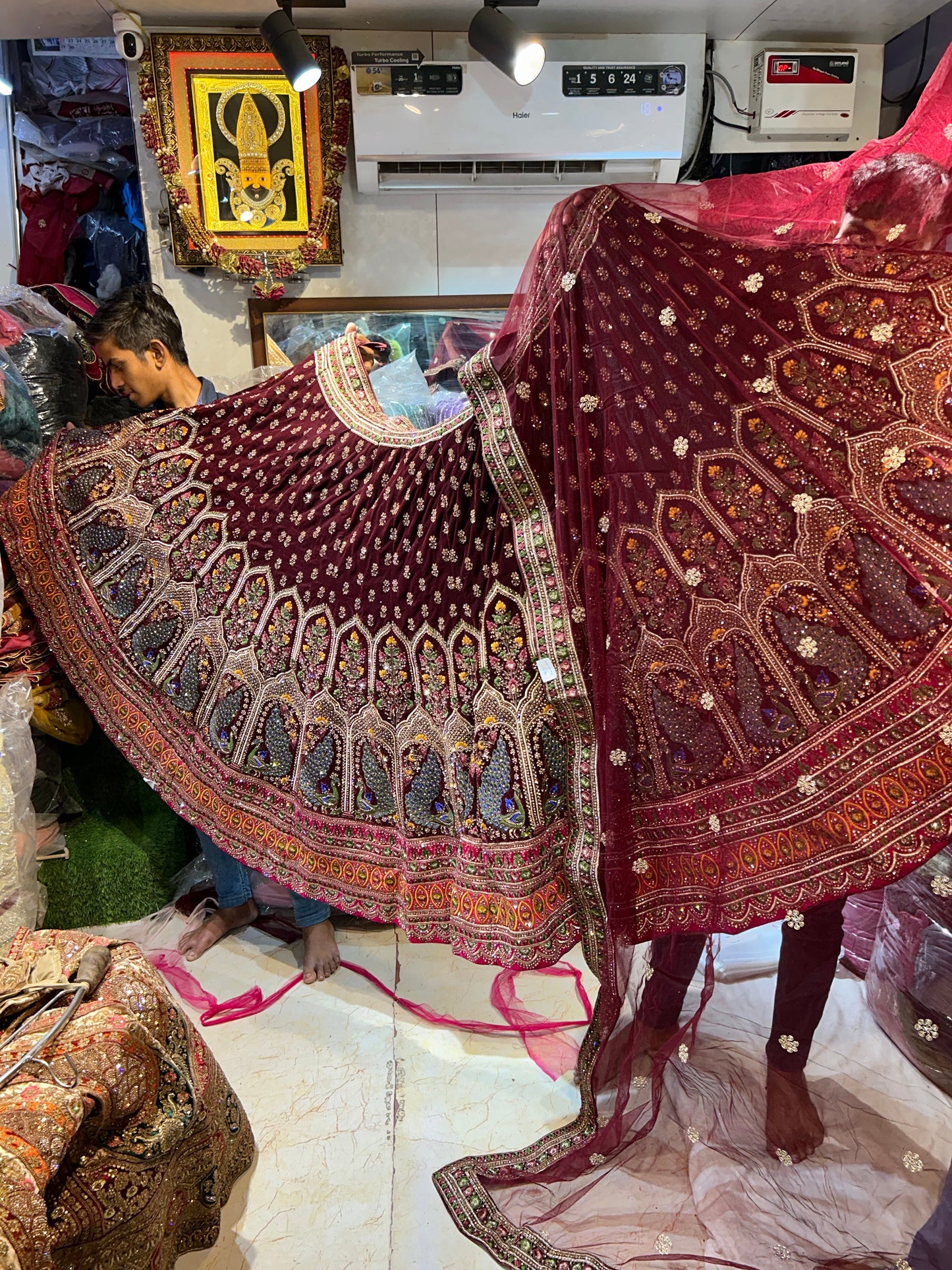 Gajab maroon Lehenga �