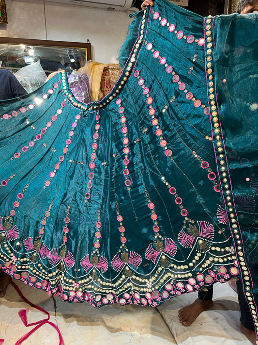 Lehenga PDP azul de diseñador 😍