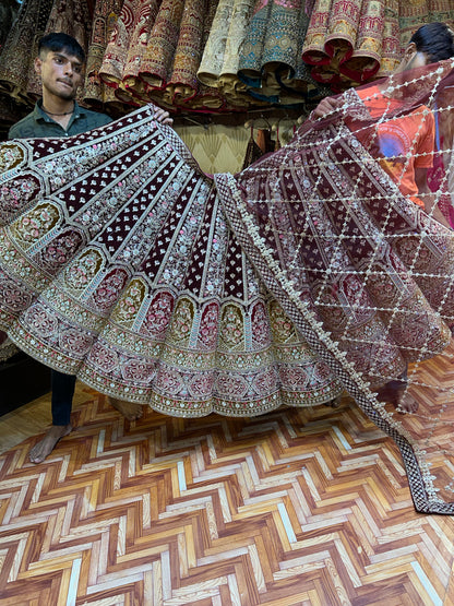 Fabulous Maroon Lehenga