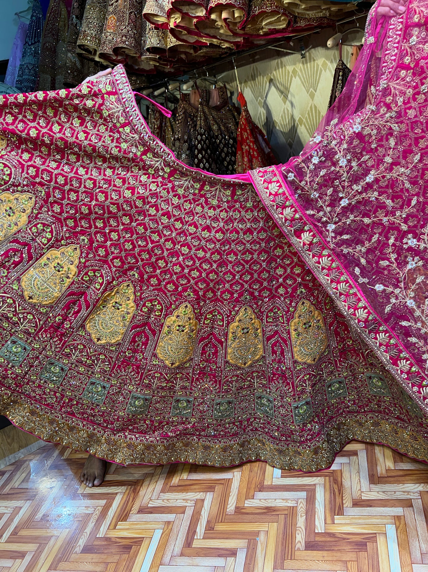 pink Lehenga