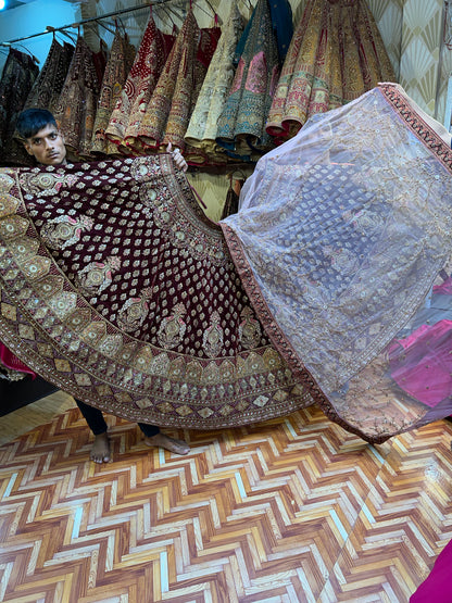 Amazing maroon Lehenga 🥰