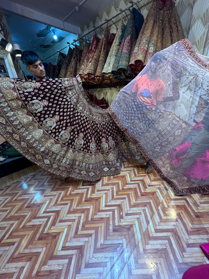 Amazing maroon Lehenga 🥰