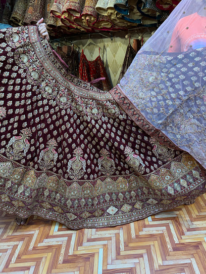 Amazing maroon Lehenga 🥰