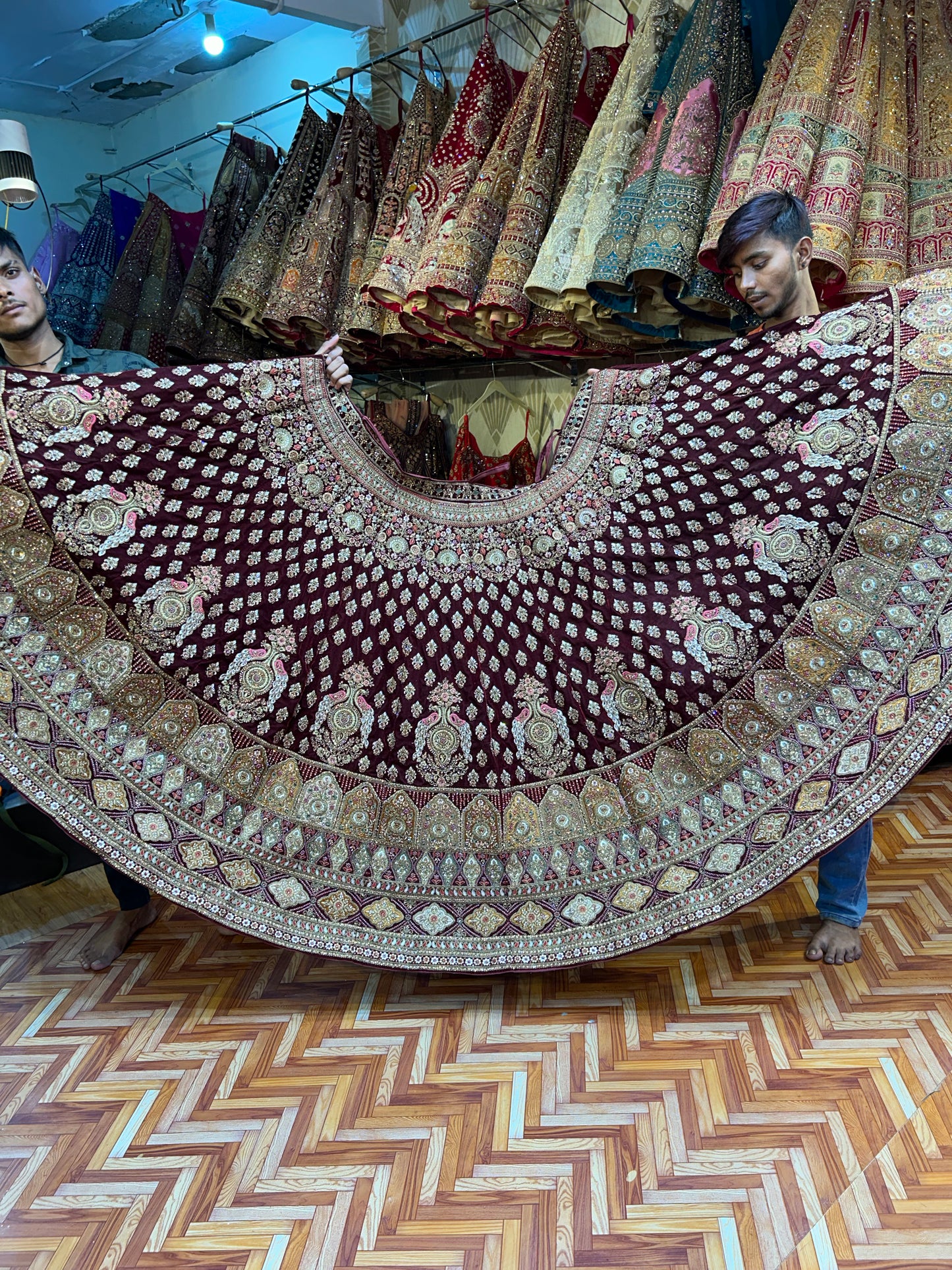 Amazing maroon Lehenga 🥰