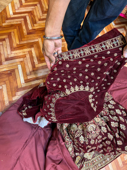 Amazing maroon Lehenga 🥰