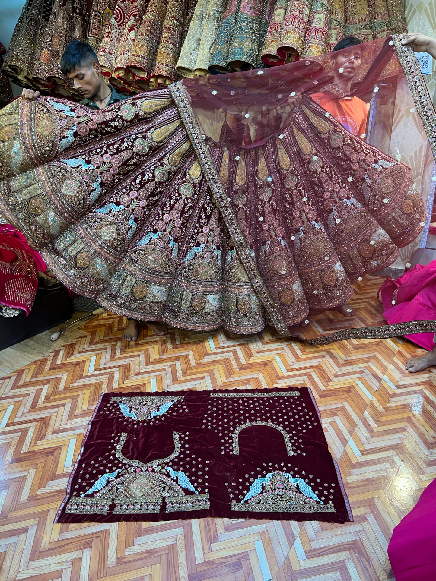 Awesome maroon Lehenga 🥰