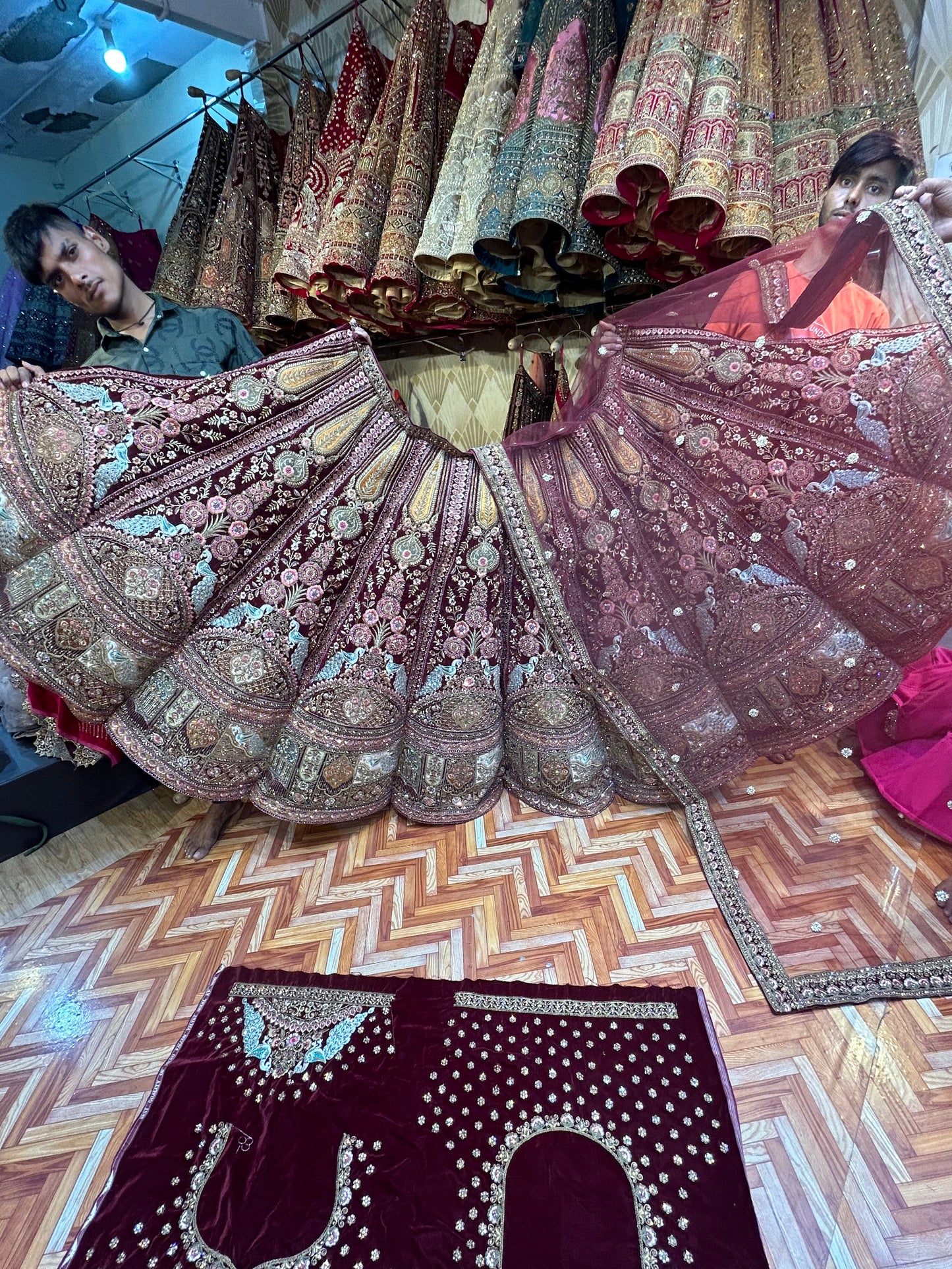 Awesome maroon Lehenga 🥰